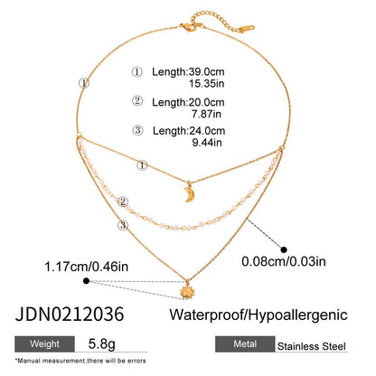 3-Layer Titanium Steel Choker Set – Stacked Luxury