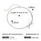 18K Gold Micro Cross Anklet – Minimalist Vintage Style