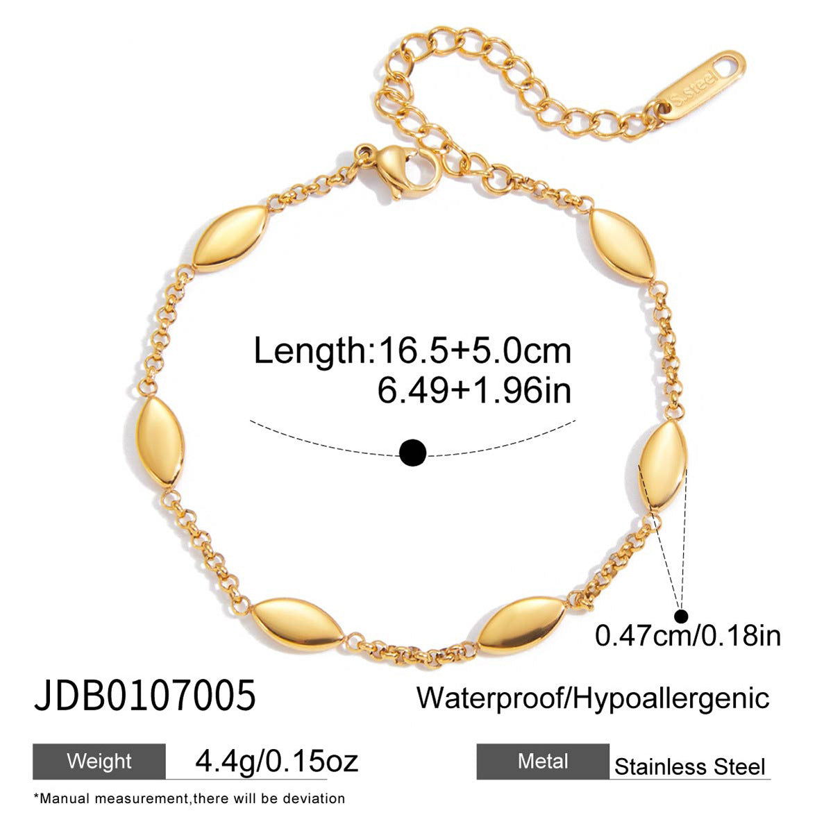 Titanium Steel Zircon Bracelet – Minimalist Shine
