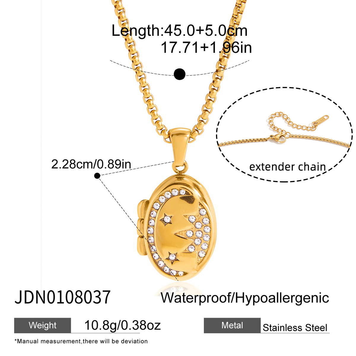 Tarnish-Free Stainless Steel Memory Locket – Everyday Keepsake