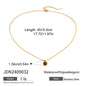 Titanium Steel Collarbone Chain – Pearl & Tiger Eye Accent