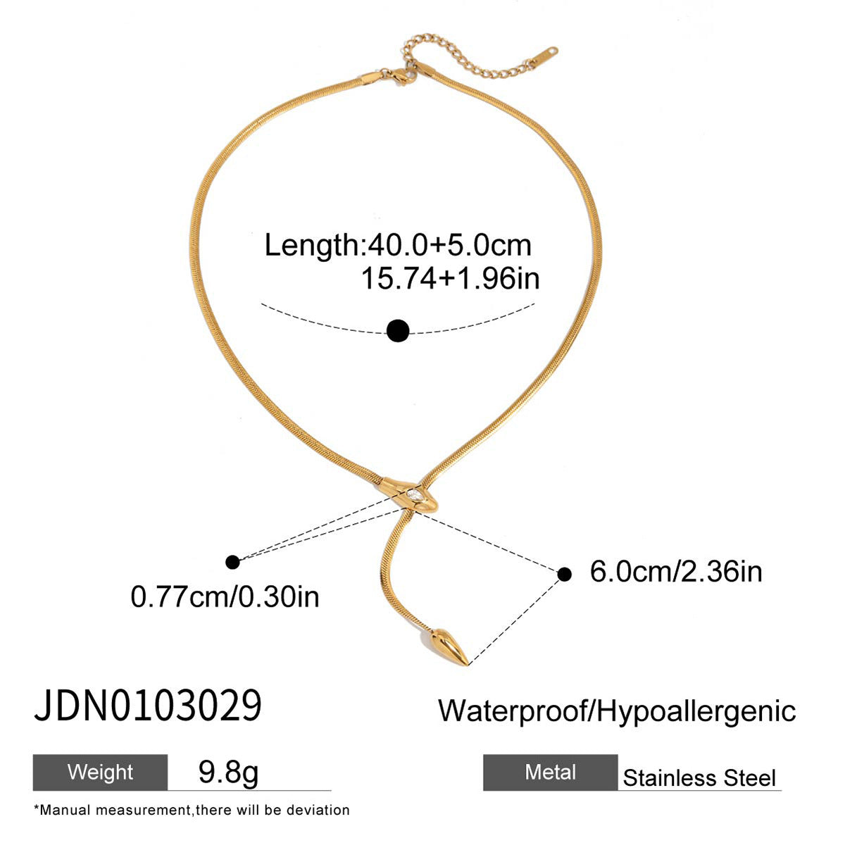 Titanium Steel Collarbone Chain – Sleek & Sparkling