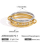 Layered Pearl Ring & Bracelet Set – Titanium Steel · Waterproof · Tarnish-Free
