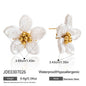 Tarnish-Free Titanium Steel Pearl Studs – Everyday Chic