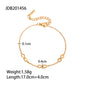 Stainless Steel Zircon & Pearl Chain Bracelet – Minimalist Luxury