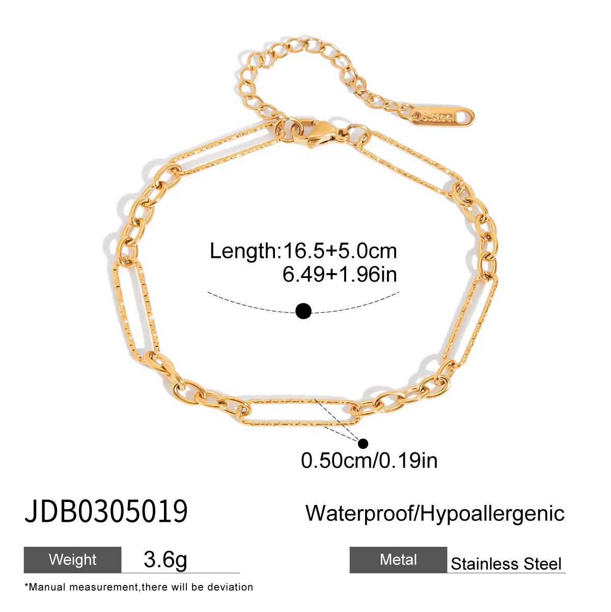 Blue Turquoise Titanium Steel Chain – Everyday Elegance