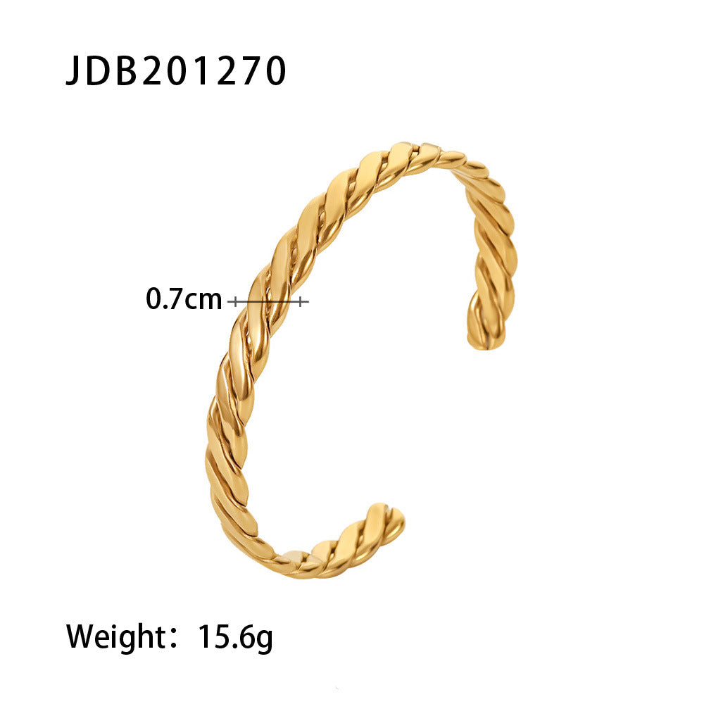 Sleek Stainless Steel Cuff – Elegant & Durable for Daily Wear