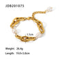 Tarnish-Free Stainless Steel Beaded Bracelet with Pearl