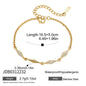 Stainless Steel Zircon Stackable Bracelet – Tarnish-Free · 18K Gold Finish