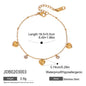 Minimalist Heart Charm Bangle – Titanium Steel · Waterproof · Everyday Elegance