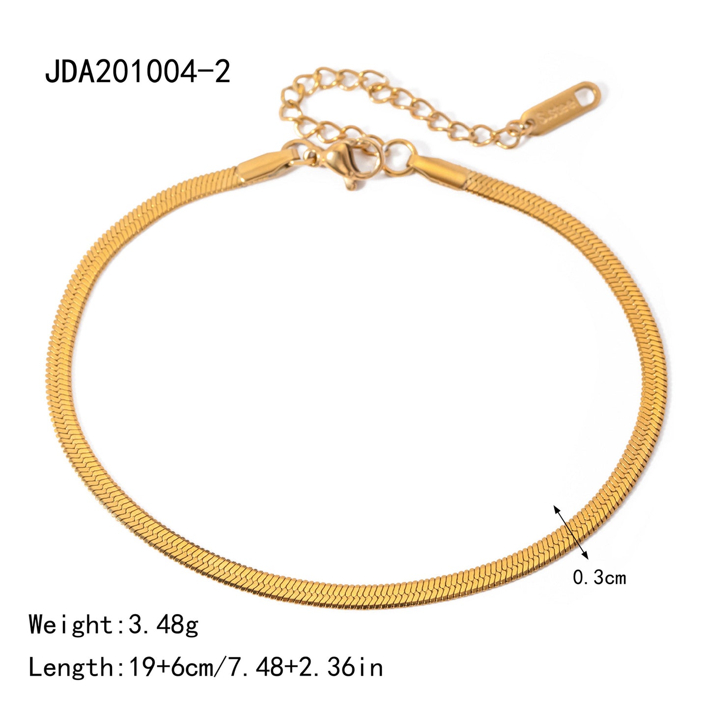 18K Gold Micro Cross Anklet – Minimalist Vintage Style