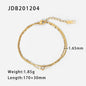Gold Stainless Steel Pearl Bracelet – Elegant Minimalism