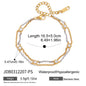 Gold Titanium Steel Heart Zircon Bracelet – Chic & Playful