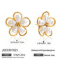 Tarnish-Free Titanium Steel Pearl Studs – Everyday Chic