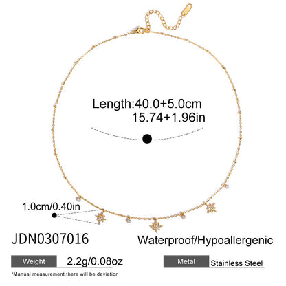 Tarnish-Free Titanium Steel Chain with Zircon – Everyday Elegance