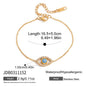 Evil Eye Stainless Steel Zircon Bracelet – Protective & Stylish