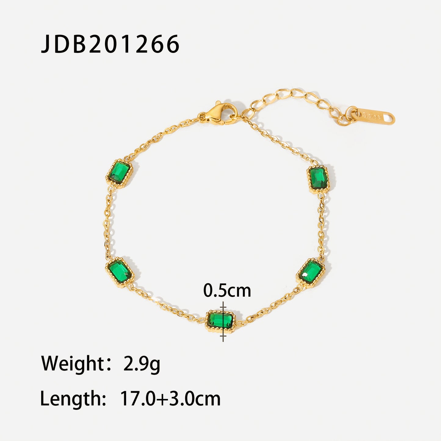 Stainless Steel Zircon & Pearl Chain Bracelet – Minimalist Luxury
