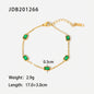 Stainless Steel Zircon & Pearl Chain Bracelet – Minimalist Luxury