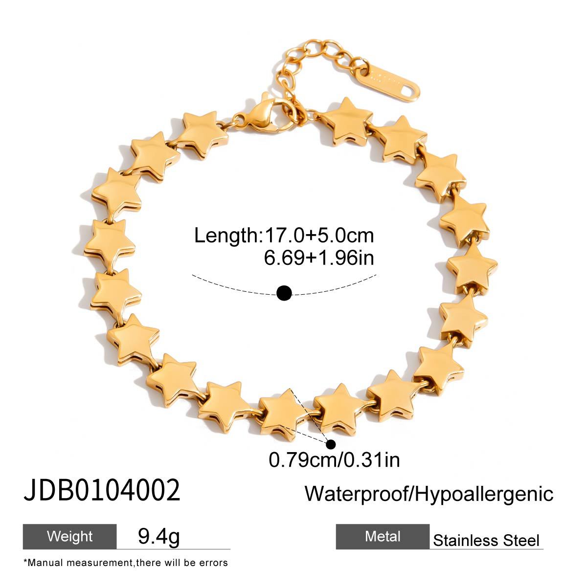 Titanium Steel Heart Zircon Bracelet – Subtle Luxury