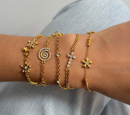 Titanium Steel Zircon Bracelet – Minimalist Shine