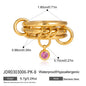 Layered Pearl Ring & Bracelet Set – Titanium Steel · Waterproof · Tarnish-Free