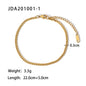 18K Gold Micro Cross Anklet – Minimalist Vintage Style