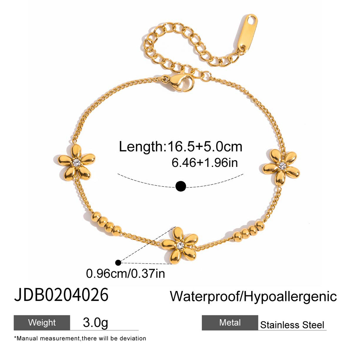Titanium Steel Zircon Bracelet – Minimalist Shine