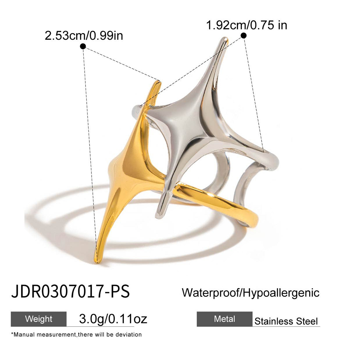 Stainless Steel Zircon Bangle – Open Design · Tarnish-Free