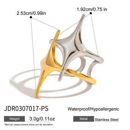 Stainless Steel Zircon Bangle – Open Design · Tarnish-Free