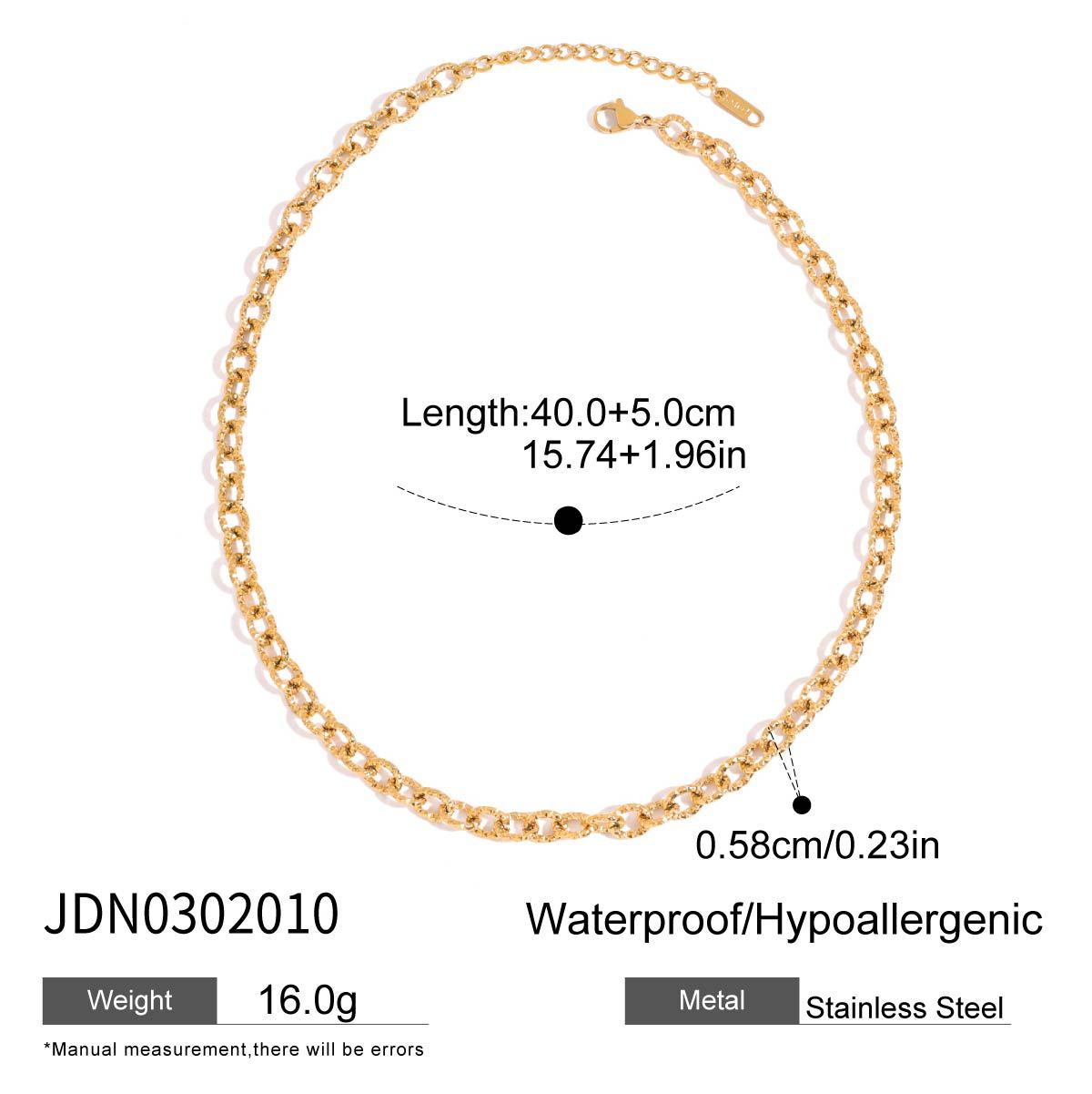Blue Turquoise Titanium Steel Chain – Everyday Elegance