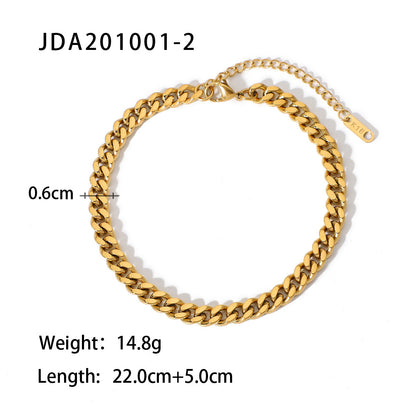 18K Gold Micro Cross Anklet – Minimalist Vintage Style
