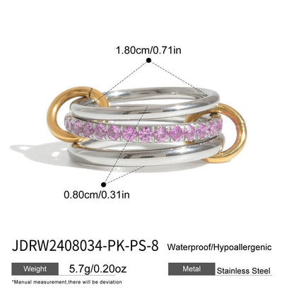 Layered Pearl Ring & Bracelet Set – Titanium Steel · Waterproof · Tarnish-Free