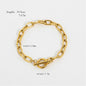 Gold Stainless Steel Pearl Bracelet – Elegant Minimalism
