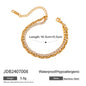 Sleek Teardrop Pendant Chain – Waterproof & Tarnish-Free