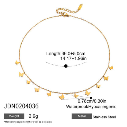 Tarnish-Free Titanium Steel Chain with Zircon – Everyday Elegance