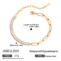 Titanium Steel Tennis Chain Bracelet – Stackable & Waterproof