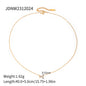Titanium Steel Collarbone Chain – Pearl & Tiger Eye Accent