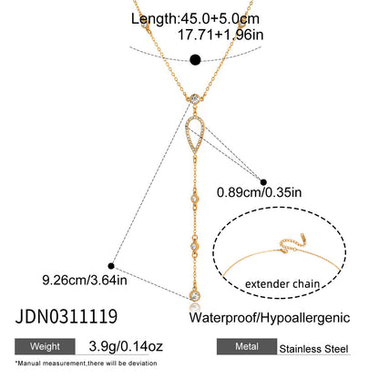 18K Gold Titanium Steel Necklace – Timeless Shine