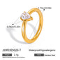 Stainless Steel Zircon Bangle – Open Design · Tarnish-Free
