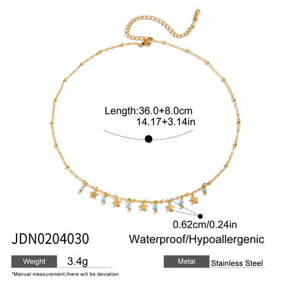 Tarnish-Free Titanium Steel Chain with Zircon – Everyday Elegance