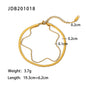 18K Gold Micro Cross Anklet – Minimalist Vintage Style