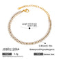 Titanium Steel Tennis Chain Bracelet – Stackable & Waterproof