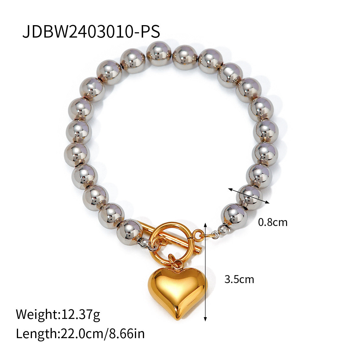 Stainless Steel Zircon & Pearl Chain Bracelet – Minimalist Luxury
