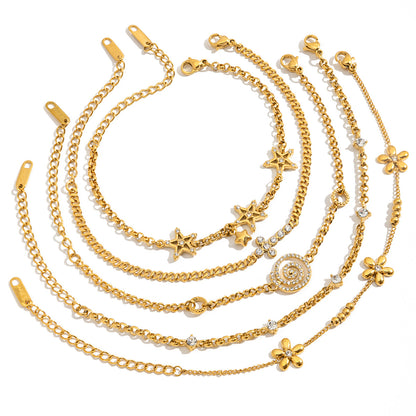 Titanium Steel Zircon Bracelet – Minimalist Shine