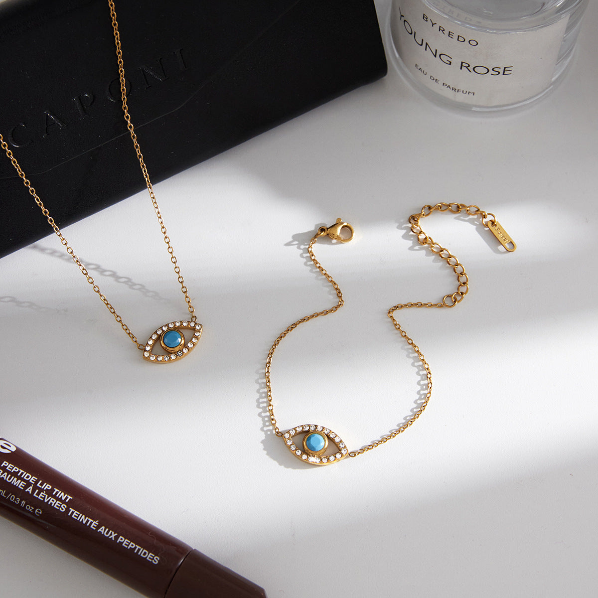 Evil Eye Stainless Steel Zircon Bracelet – Protective & Stylish