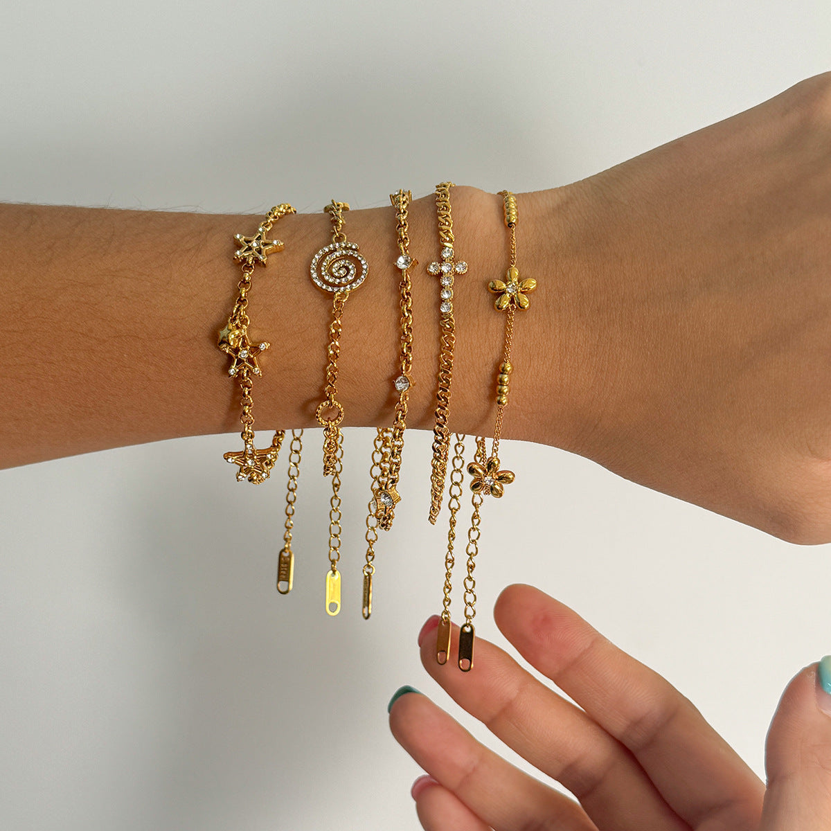 Titanium Steel Zircon Bracelet – Minimalist Shine