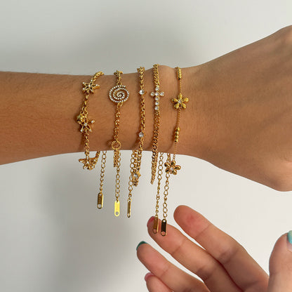 Titanium Steel Zircon Bracelet – Minimalist Shine