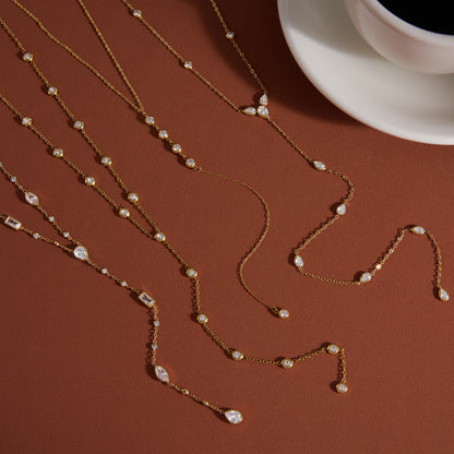18K Gold Titanium Steel Necklace – Timeless Shine