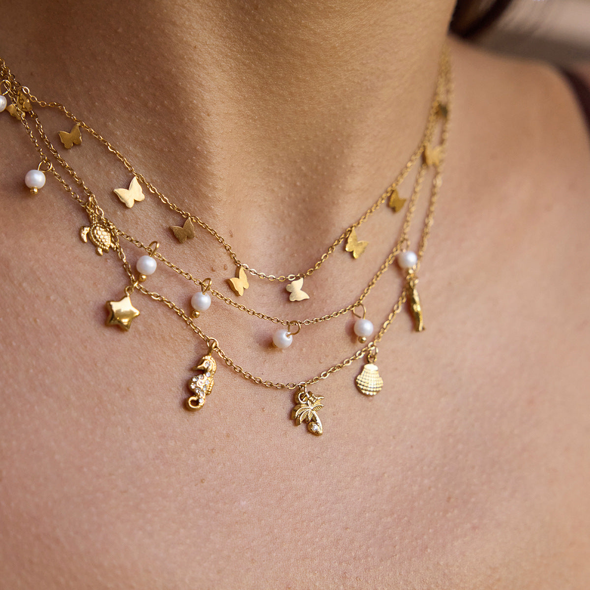 Tarnish-Free Titanium Steel Chain with Zircon – Everyday Elegance
