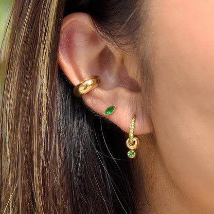Stainless Steel Zircon Stud Earrings – Minimalist Shine